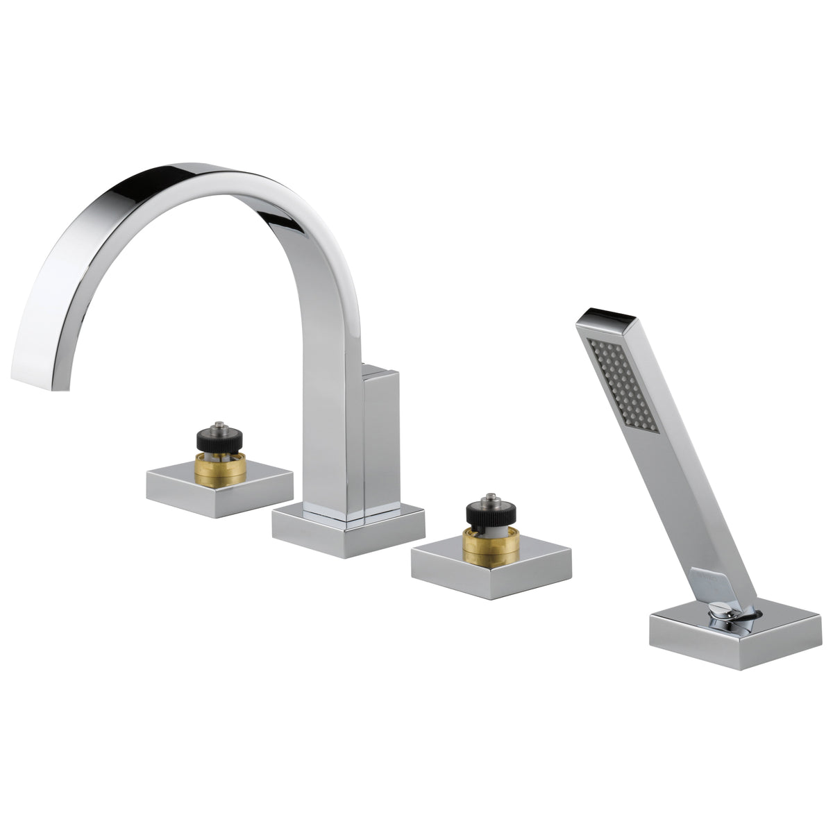 Brizo® Roman Tub Trim, Siderna®, 18 gpm Flow Rate, 10 to 16 in Center, 2 Handles, Function: Traditional, Import
