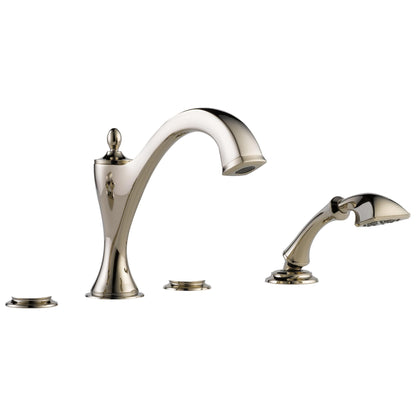 Brizo® T67485 Roman Tub Trim, Brizo® Roman Tub Trim, Charlotte®, 10 to 16 in Center, 2 Handles, Function: Traditional, Import