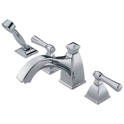 Brizo® Roman Tub Trim, Vesi®, 18.5 gpm Flow Rate, 11 to 16 in Center, 2 Handles, Function: Traditional, Domestic
