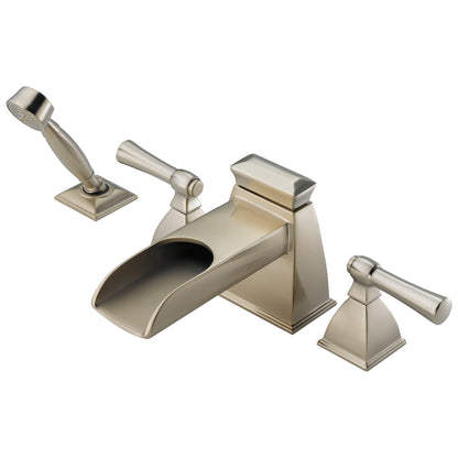 Brizo® Roman Tub Trim, Vesi®, 13 to 16 in Center, 2 Handles, Function: Traditional, Domestic