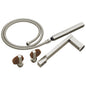 Brizo® T703100-NKTK Frank Lloyd Wright Two Handle Trim Kit, 10.56 in L 12.25 in W 8.69 in H, Brass, Luxe Nickel / Teak Wood