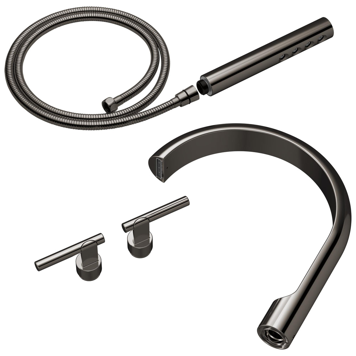 Roccesco - Tub Filler Trim Kit - Brass - Wall Mount