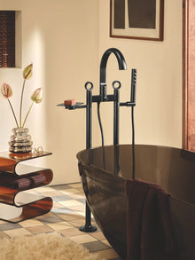 Roccesco - 2-Handle Tub Filler Trim Kit - Matte Black