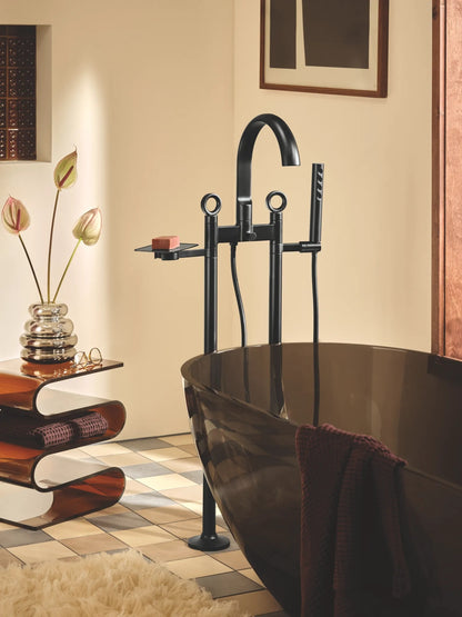 Roccesco - 2-Handle Tub Filler Trim Kit - Matte Black