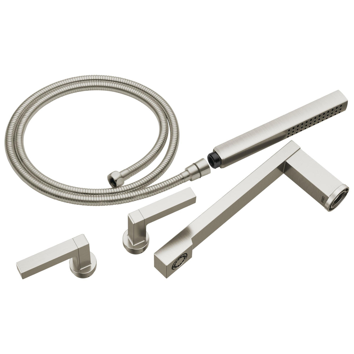 Frank Lloyd Wright - Tub Filler Trim Kit - Luxe Nickel