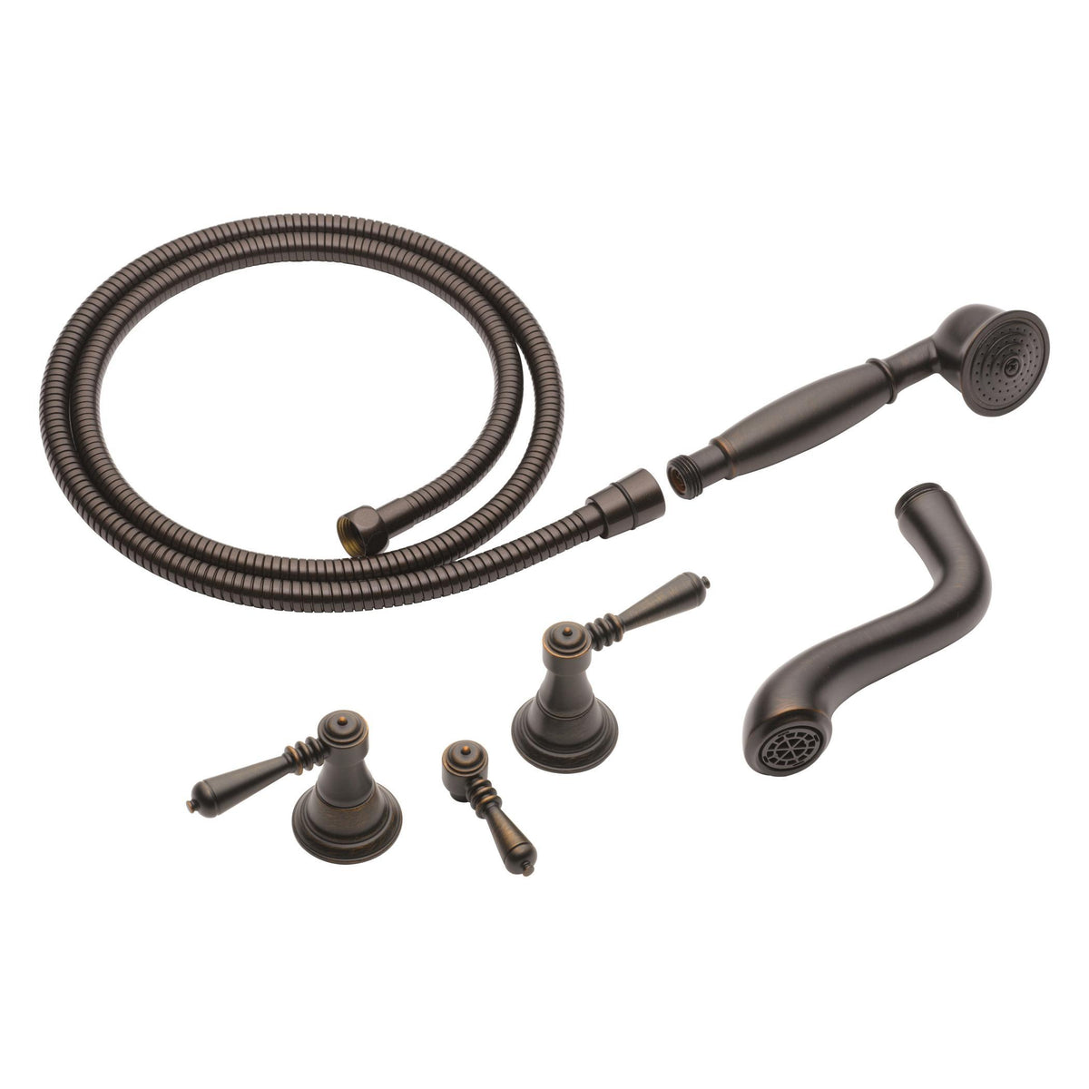 Brizo® Free Standing Tub Filler Trim, Tresa®, 2 gpm Flow Rate, 8 in Center, 2 Handles, Domestic