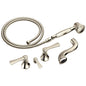 Rook - 2 Handle Tub Filler Trim Kit - 2 GPM - Solid Brass