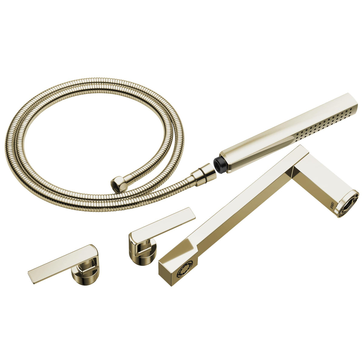 Brizo® T70399-PN Frank Lloyd Wright Two Handle Trim Kit, 10.56 in L 14.69 in W 8.69 in H, Brass, Polished Nickel