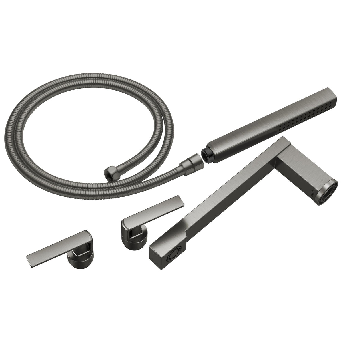 Brizo® T70399-SL Frank Lloyd Wright Two Handle Trim Kit, 10.56 in L 14.69 in W 8.69 in H, Brass, Luxe Steel