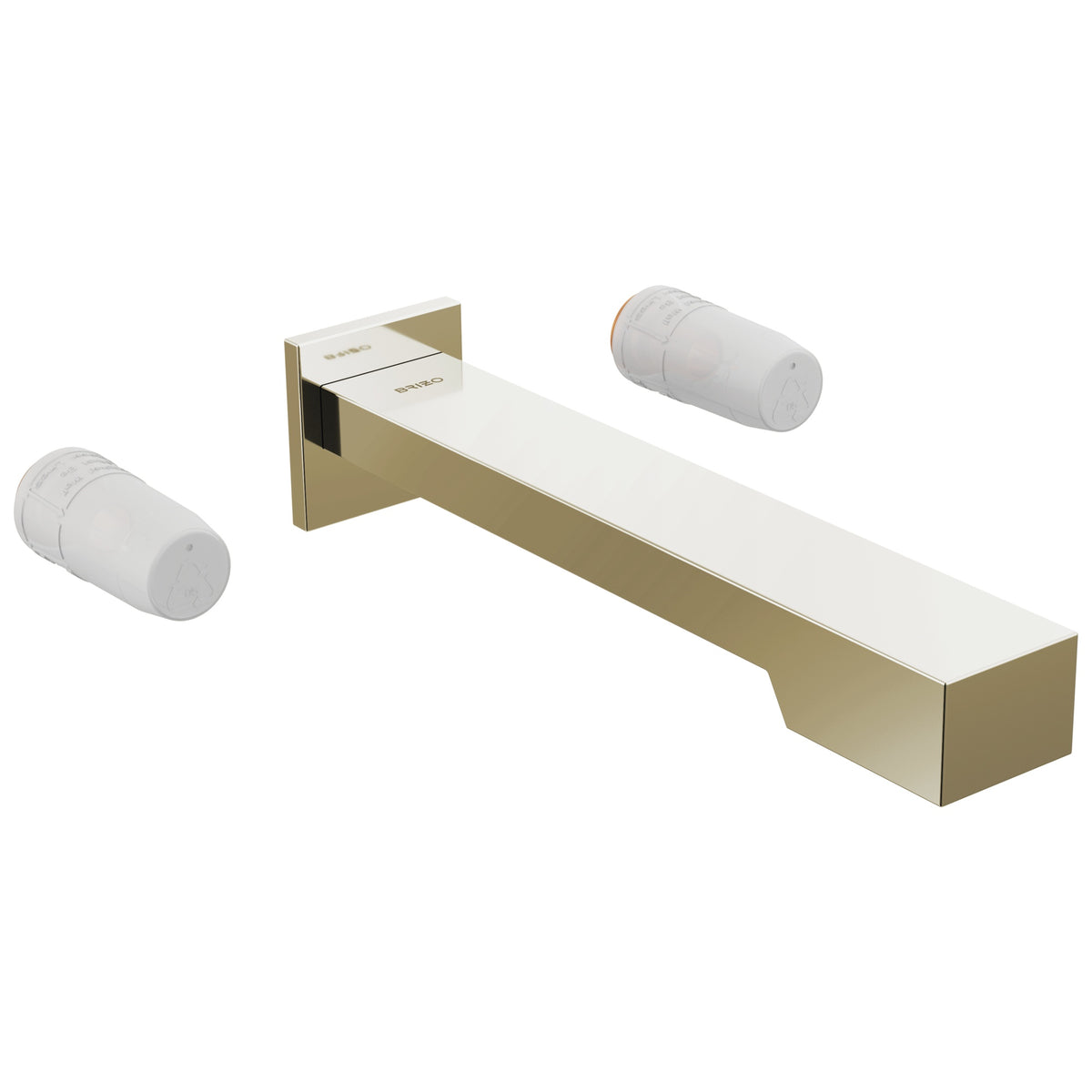 Frank Lloyd Wright - Wall Mount Tub Filler - Polished Nickel