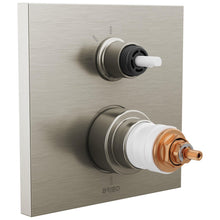 17 Series Square Thermostatic Valve Trim, Luxe Nickel
