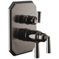 Brizo® T75665-BNX T75565 Shower Thermostatic Trim, 7.2 gpm Valve, Brilliance Black Onyx