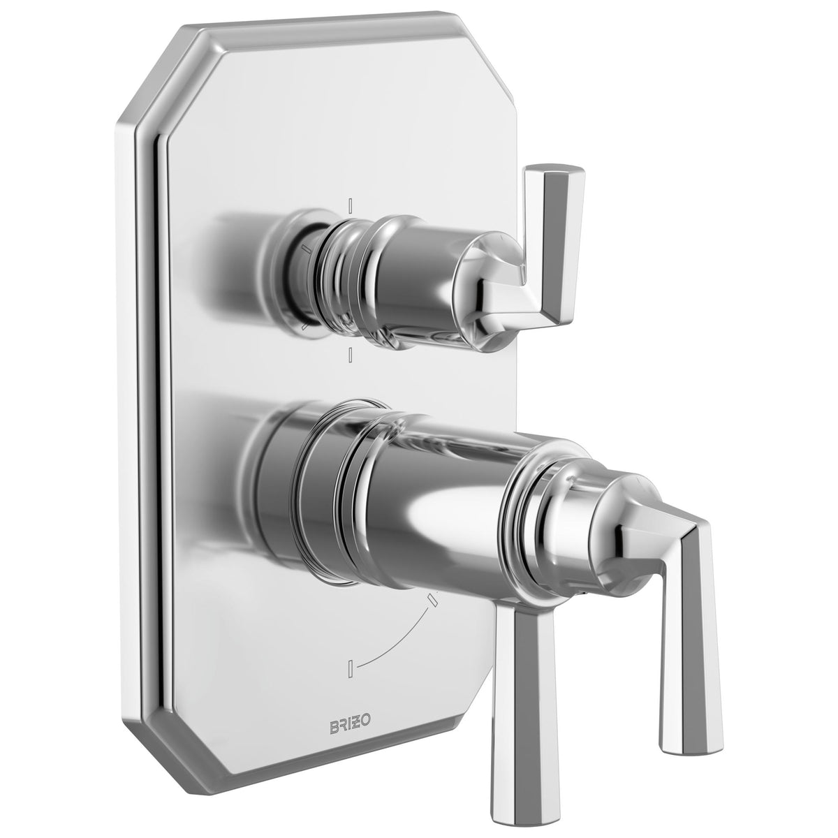 Brizo® T75665-PC T75565 Shower Thermostatic Trim, 7.2 gpm Valve, Chrome