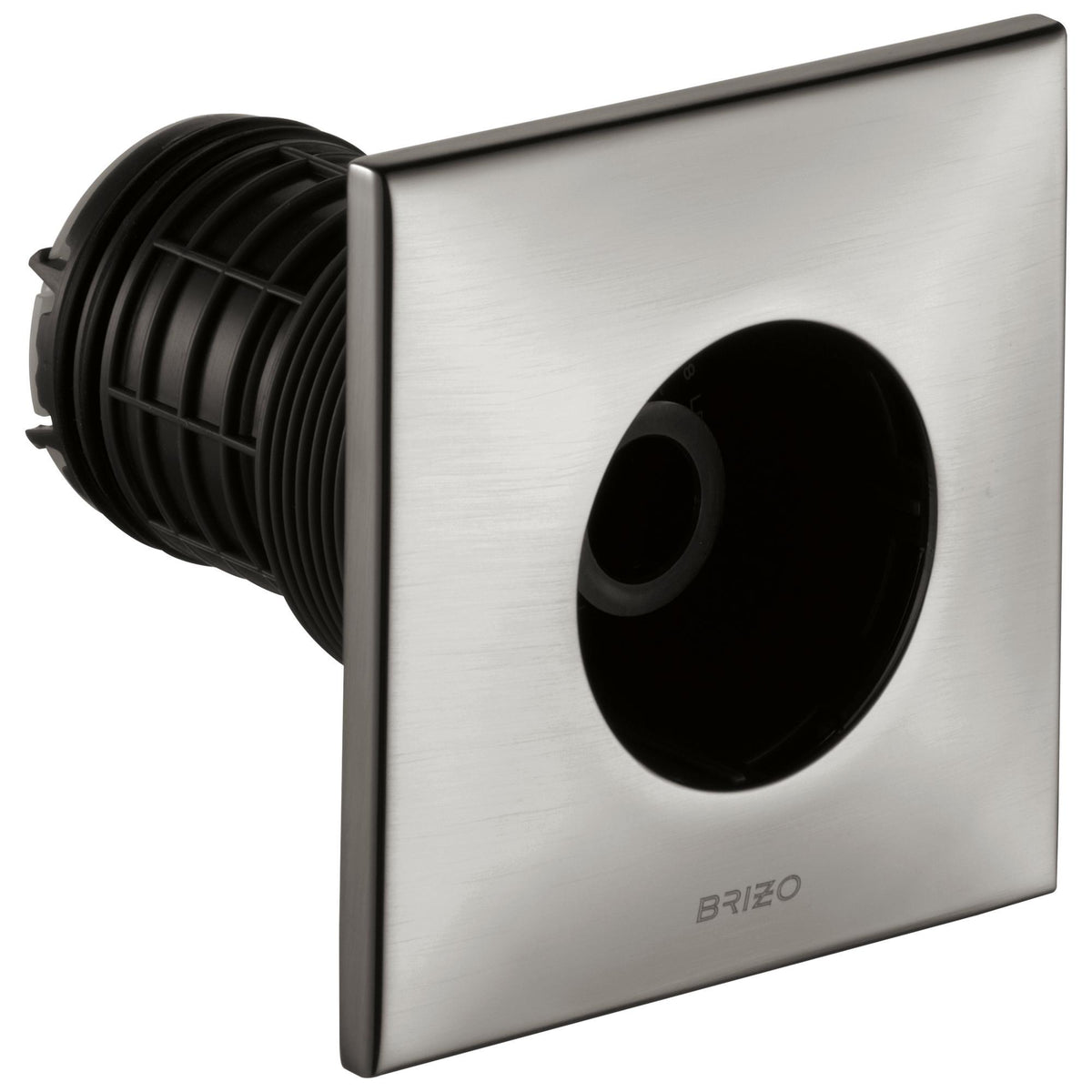 Brizo® T84913-SL Essential™ Shower Series HydraChoice™ Flush Mount Square Body Spray Trim, 1.5 gpm at 80 psi, Metal, Luxe Steel, Import