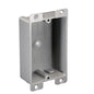 CANTEX® EZ08SF Shallow EZ Box Flanged Outlet Box, PVC, 8 cu-in Capacity, 1 Gangs, (4) Knockouts, 6.438 in H x 2.375 in W x 1.25 in D