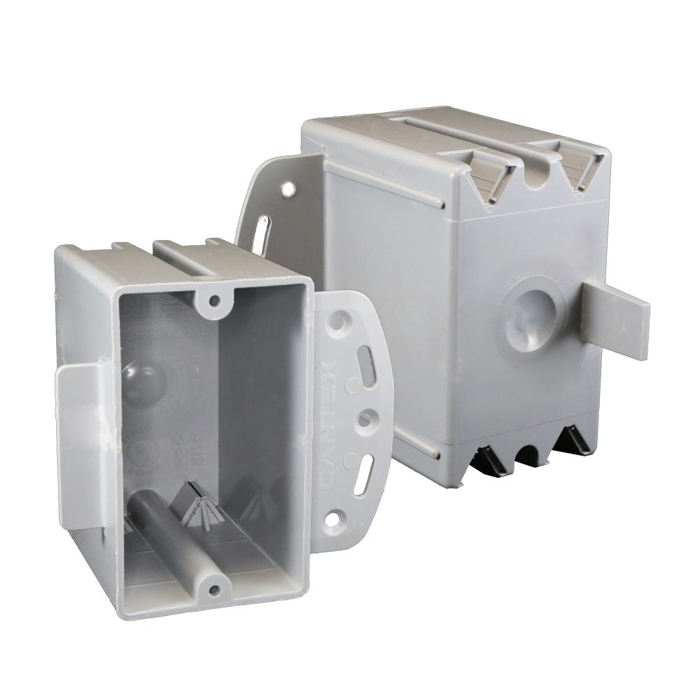 Outlet Box with Bracket - Bolted-On - PVC