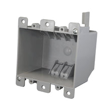 CANTEX® EZ-Box® EZ25DO Outlet Box, PVC, 25 cu-in Capacity, 2 Gangs, 6 Knockouts