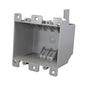CANTEX® EZ-Box® EZ25DO Outlet Box, PVC, 25 cu-in Capacity, 2 Gangs, 6 Knockouts