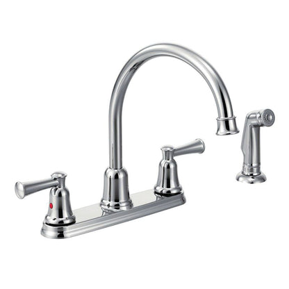 CFG CA4161 Capstone® Kitchen Faucet, CFG Capstone® Kitchen Faucet, 1.5 gpm Flow Rate, 8 in Center, High-Arc Spout, 2 Handles