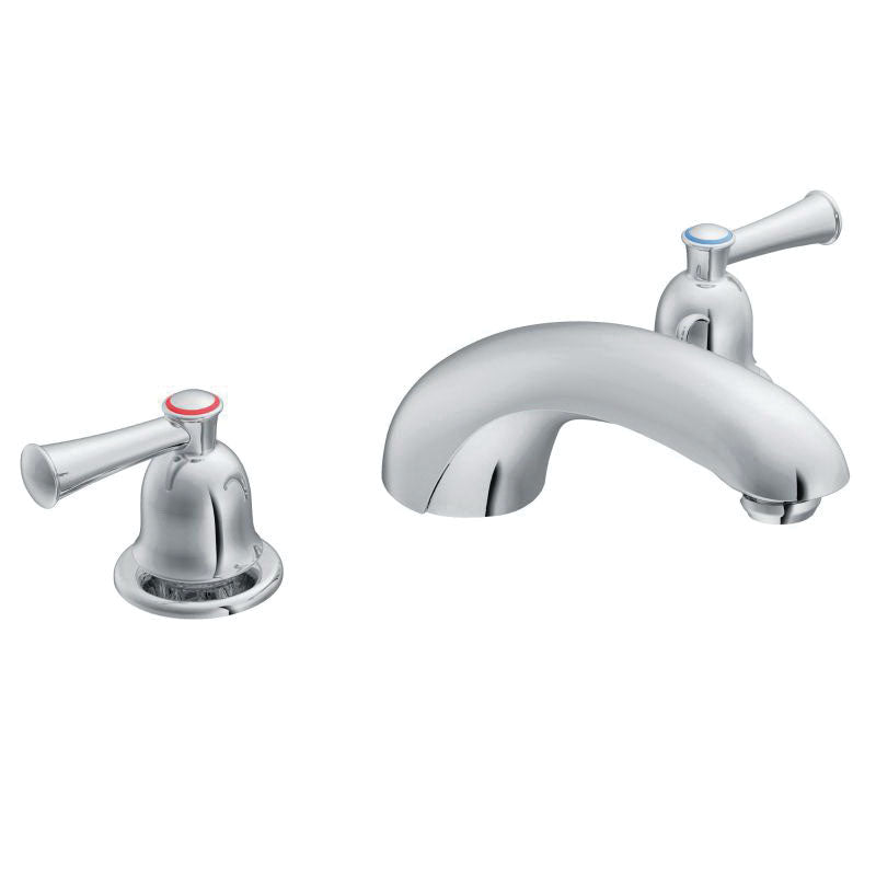 CFG Capstone® Widespread Roman Tub Faucet, 11.5 gpm Flow Rate, 10 in Center, 2 Handles, Function: Traditional