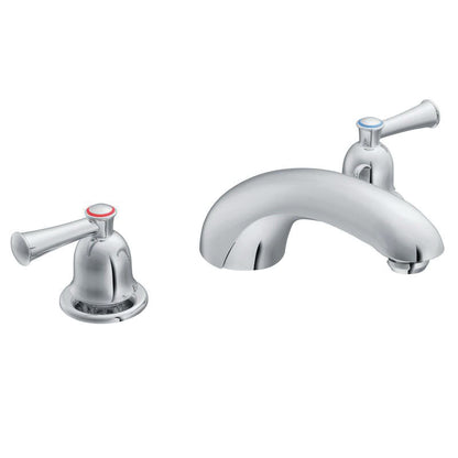 CFG Capstone® Widespread Roman Tub Faucet, 11.5 gpm Flow Rate, 10 in Center, 2 Handles, Function: Traditional