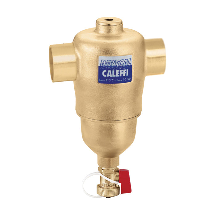 Caleffi DIRTCAL® 546235A Dirt Separator, 1-1/4 in Nominal, Solder Connection, 150 psi Working, 32 to 250 deg F, Brass