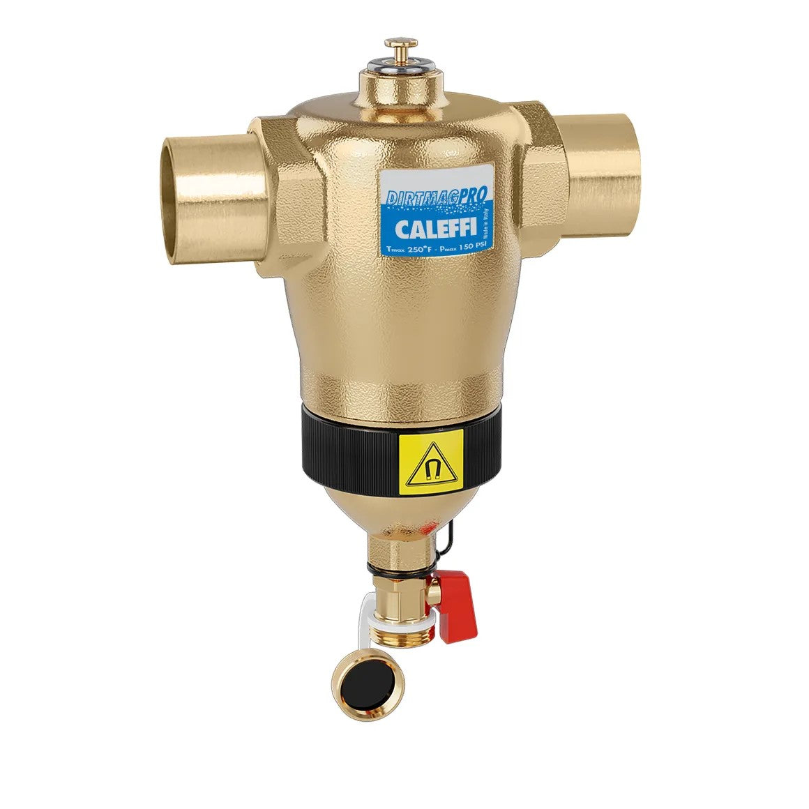 Magnetic Dirt Separator - Brass - External Clip-On Magnet