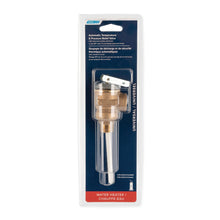 Camco 10423 Temperature and Pressure Relief Valve With 4 in Probe and Stainless Steel Spring, For Use With Water Heaters, 1/2-14 MNPT/FNPT, 150 psi and 210 deg, Brass, Domestic
