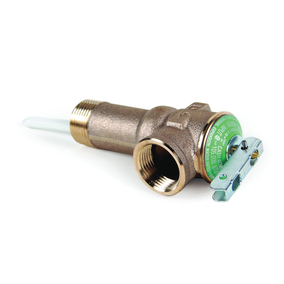 Temperature and Pressure Relief Valve with 2-1/2" - L Shank