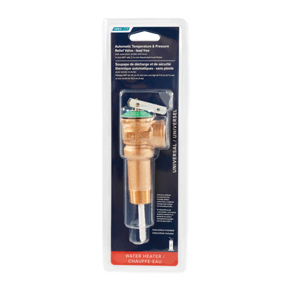 Temperature and Pressure Relief Valve with 2-1/2" - L Shank