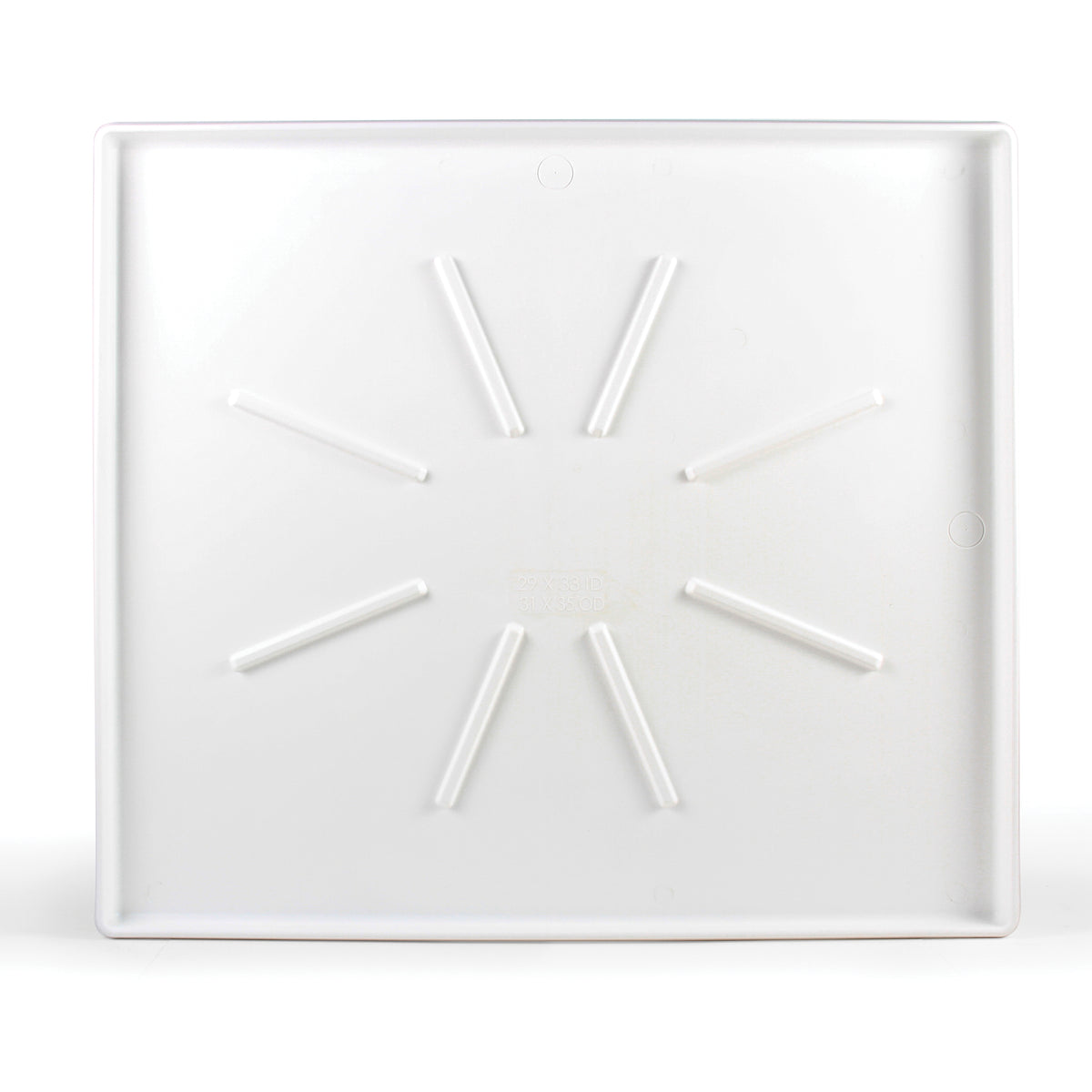 Low Profile Washing Machine Drain Pan - Matte White