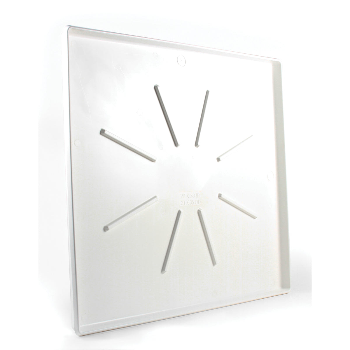 Low Profile Washing Machine Drain Pan - Matte White