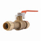 Sharkbite® 24735LF Slip Ball Valve, 1/2 in Nominal, Push-Fit x Slip End Style, Full Port, EPDM Softgoods, Import