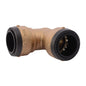 Sharkbite® SB0235 2XL Large Diameter Pipe Elbow, 1-1/4 in Nominal, Push-Fit End Style, Brass, Import