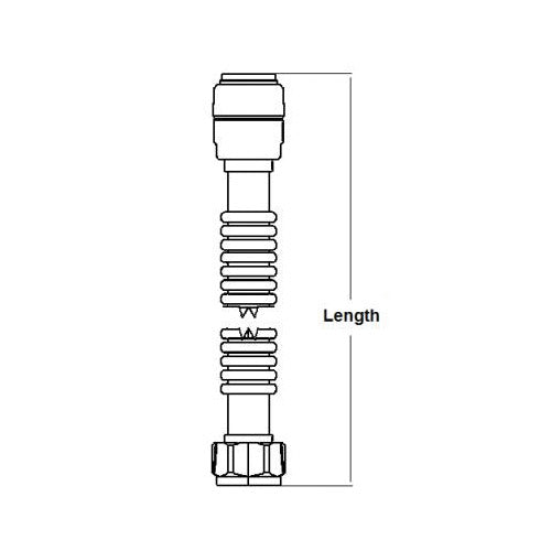 Flexible Corrugated Water Heater Connector - 3/4"