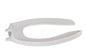 Centoco 500STSCC-001 Heavy Duty Toilet Seat, Elongated Bowl, Open Front, Polypropylene, White, Import