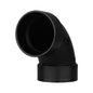Charlotte ABS 00300 1200 Pipe Elbow, 4 in Nominal, Hub End Style, SCH 40/STD, ABS, Domestic
