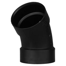 Charlotte ABS 00321 1400 Elbow, 6 in Nominal, Hub End Style, SCH 40/STD, ABS, Domestic