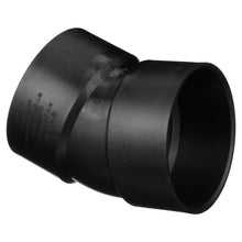 Charlotte ABS 00324 1400 Elbow, 6 in Nominal, Hub End Style, SCH 40/STD, ABS, Domestic