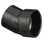 Charlotte ABS 00326 1000 Street Elbow, 3 in Nominal, Spigot x Hub End Style, SCH 40/STD, ABS, Domestic