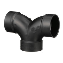 Charlotte ABS 00327 1000 Double Elbow, 3 in Nominal, Hub End Style, SCH 40/STD, ABS, Domestic