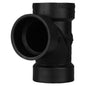 Charlotte ABS 00400 0600 Sanitary Tee, 1-1/2 in Nominal, Hub End Style, SCH 40/STD, ABS, Domestic
