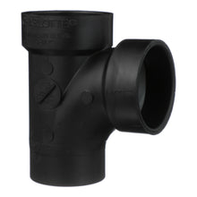 Charlotte ABS 00403 0600 Sanitary Street Tee, 1-1/2 in Nominal, Spigot x Hub x Hub End Style, SCH 40/STD, ABS, Domestic