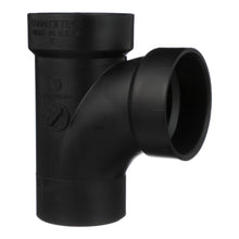 Charlotte ABS 00403 0800 Sanitary Street Tee, 2 in Nominal, Spigot x Hub x Hub End Style, SCH 40/STD, ABS, Domestic