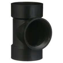 Charlotte ABS 00445 1000 Flush Cleanout Tee, 3 in Nominal, Hub x Hub x FNPT End Style, SCH 40/STD, ABS, Domestic