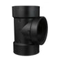 Charlotte ABS 00445 1200 Flush Cleanout Tee, 4 in Nominal, Hub x Hub x FNPT End Style, SCH 40/STD, ABS, Domestic