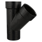 Charlotte ABS 00602 1000 Street Wye, Fitting/Connector: Wye, 3 in Nominal, Spigot x Hub x Hub End Style, SCH 40/STD, ABS, Domestic