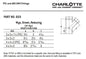 Charlotte ABS 00603 1000 Reducing Street Wye, Fitting/Connector: Wye, 3 x 3 x 2 in Nominal, Spigot x Hub x Hub End Style, SCH 40/STD, ABS, Domestic