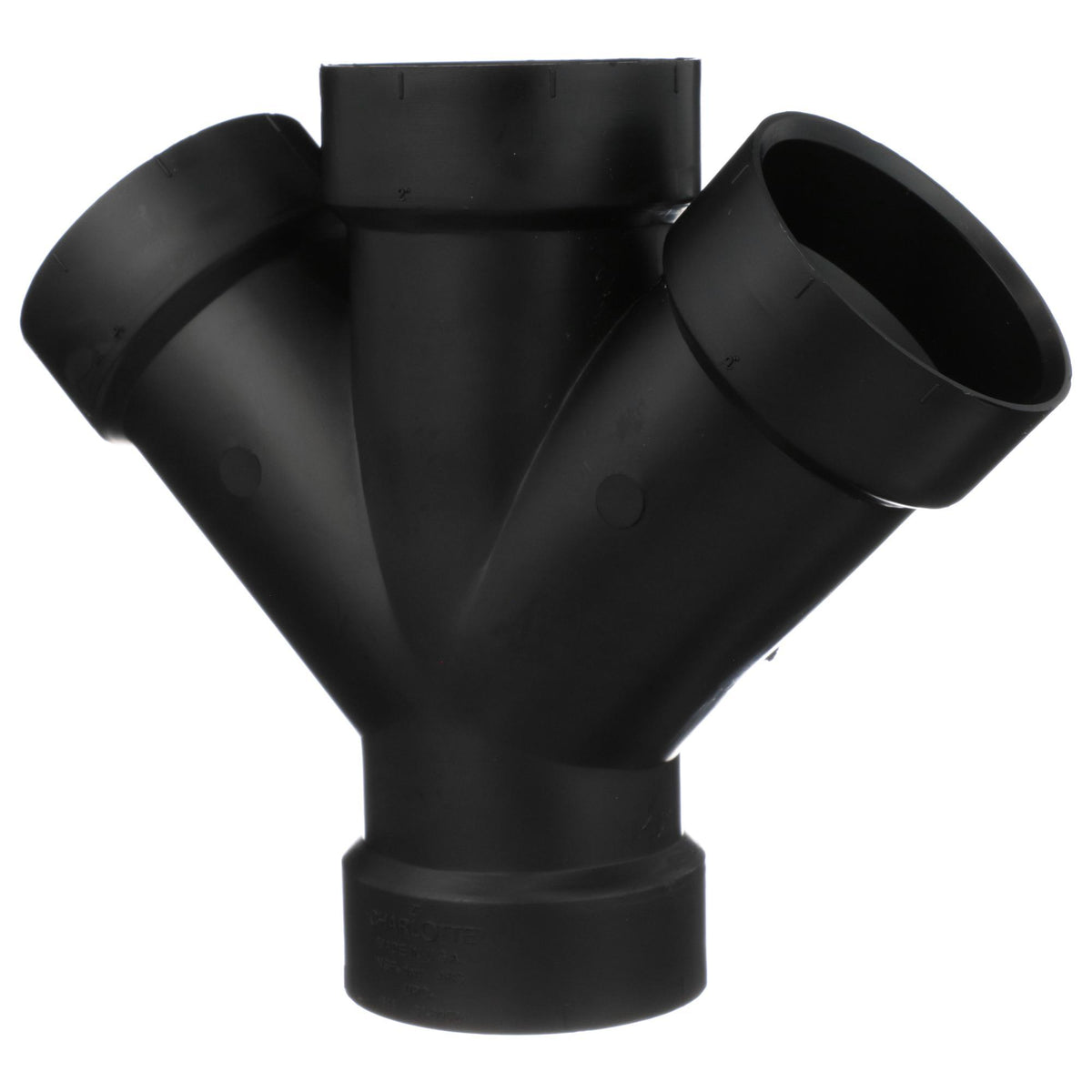 ABS 00611 0800 Double Wye - 2" - Fitting/Connector: Wye