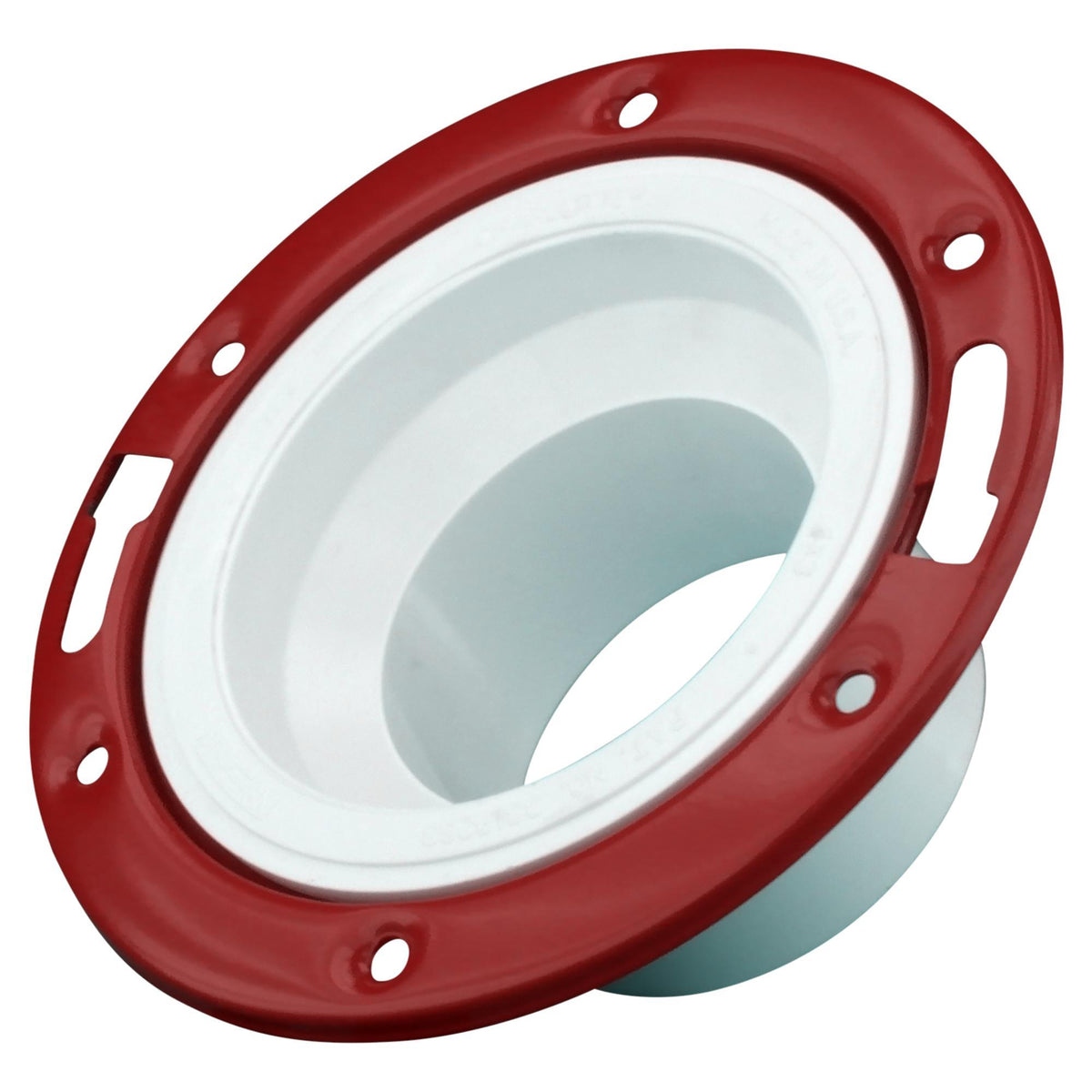 Charlotte PVC 00812 0600 Adjustable Closet Flange With Metal Ring, 4 in ID x 7 in OD, 2-5/8 in L, PVC, Domestic
